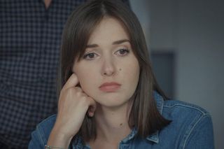 M jak miłość, odcinek 1819: Ania (Alina Szczegielniak), Erwin (Andrzej Dopierała) 