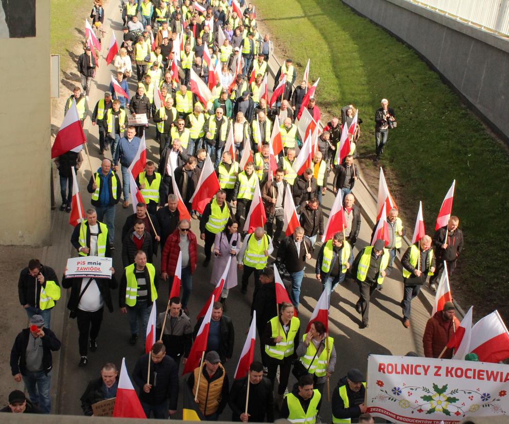 Rolnicy protestują w Gdańsku