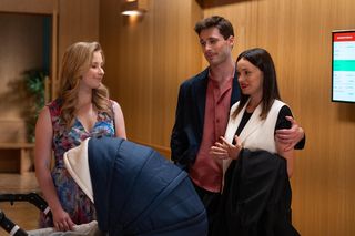 Barwy szczęścia odc. 3108. Cezary (Marcel Opaliński), Czarek (Tadeusz Łaczkowski), Natalia (Maria Dejmek), Sofia (Valeri Guliaieva)