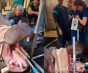 Ważny zabieg w Warszawskim ZOO. Pelagii pomógł międzynarodowy zespół lekarzy