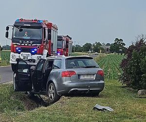 Pijana matka wjechała do rowu. Dramat w Kujawsko-Pomorskiem