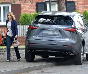 Małgorzata Tusk w wypożyczonym BMW.