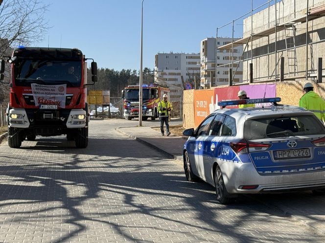 Wypadek na budowie w Warszawie. Robotnik spadł z wysokości