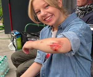 M jak miłość nowy sezon. Lenka (Olga Cybińska) na planie