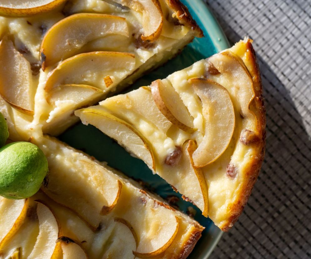 Szybkie ciasto z gruszkami