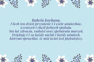 Życzenia dla babci