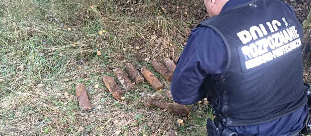 Niewybuchy znalezione w Borowinie przeleżały w ziemi kilkadziesiąt lat