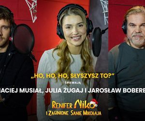 Julia Żugaj, Maciej Musiał i Jarosław Boberek w świątecznej piosence do filmu Renifer Niko i zaginione sanie Mikołaja