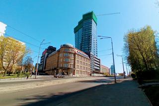 Budowa Hanza Tower - kwiecień 2020