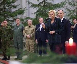 Andrzej Duda w Bazie Lotniczej w Amari