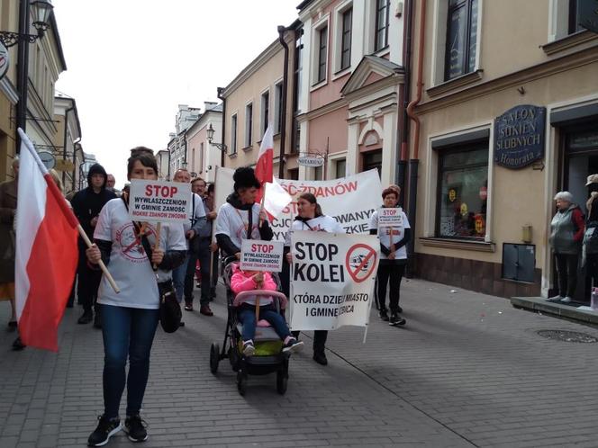 Nie dla CPK protest w Zamościu