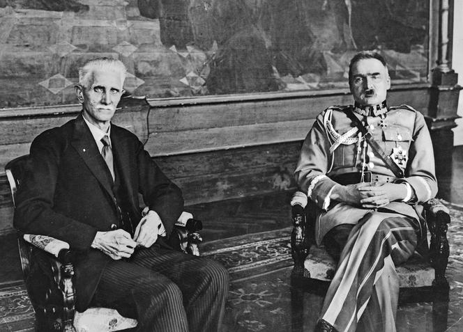 Marszałek Sejmu Ignacy Daszyński i Józef Piłsudski, 1926.
