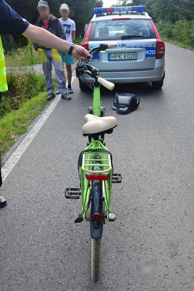 Wypadek z udziałem 11-letniej rowerzystki w powiecie krośnieńskim