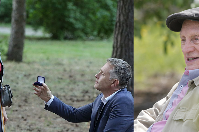 M jak miłość odc. 1395. Artur Rogowski (Robert Moskwa), Marysia (Małgorzata Pieńkowska), Lucjan (Witold Pyrkosz)