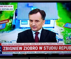 Zbigniew Ziobro w studio TV Republika