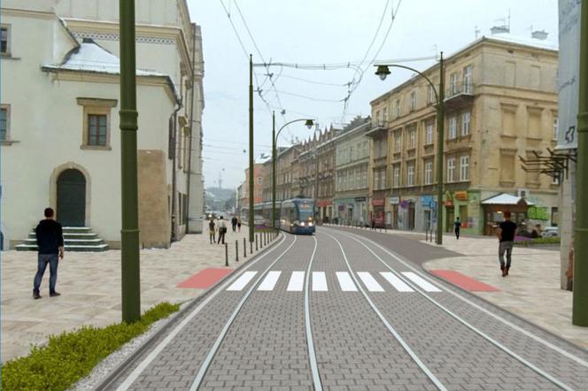 Kraków: Przebudowa torowiska na Krakowskiej coraz bliżej. Zobacz WIZUALIZACJE!