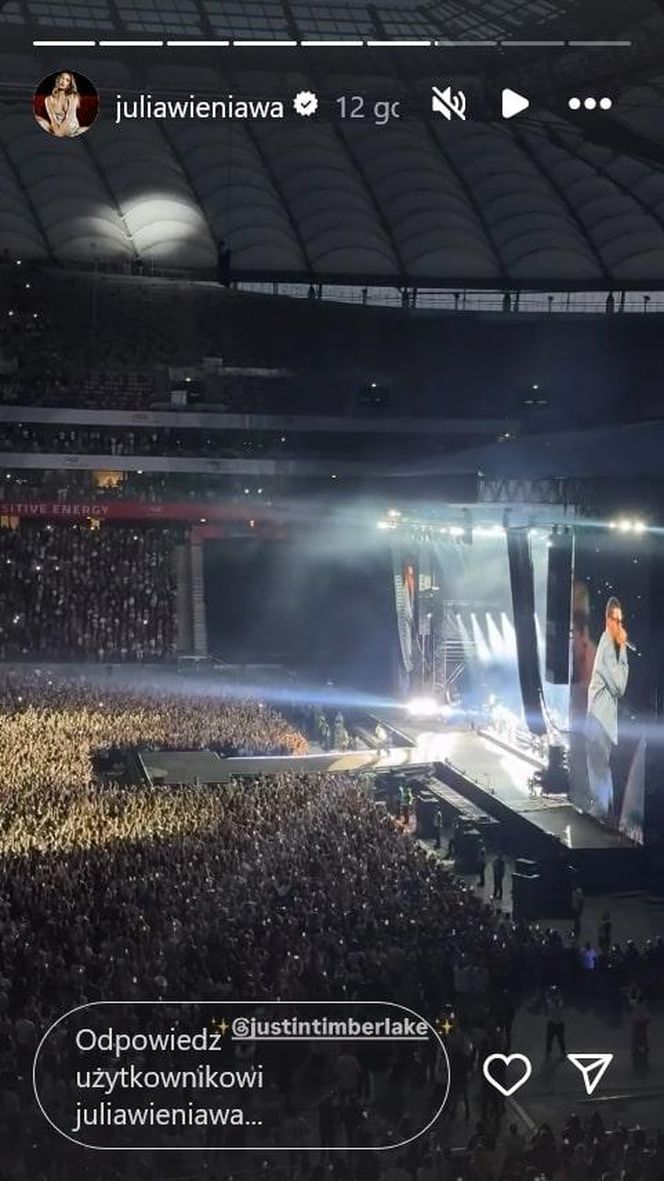 Gwiazdy kochają Timberlake'a. Wieniawa, Mercedes i żona Szyca popędziły na koncert!