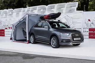 Idealny zestaw na wczasy: Audi Q3 z kempingowym namiotem - ZDJĘCIA
