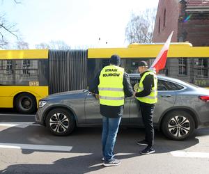 Strajk rolników w centrum Katowic ZDJĘCIA