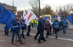 Protest hutników w Krakowie