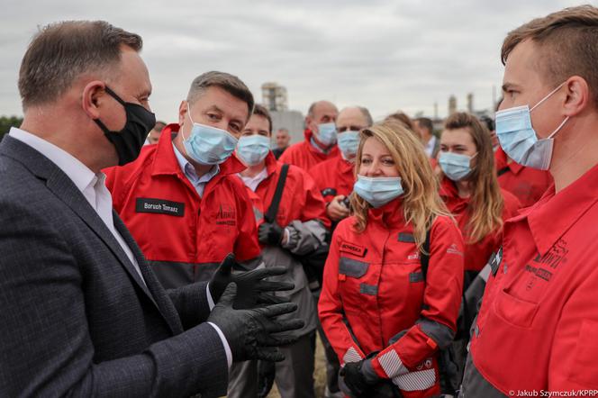 Prezydent Andrzej Duda odwiedził Anwil S.A – chemiczną spółkę w Grupie Orlen