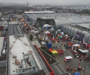 Widok na Targi Kielce i okolice z wieży Sigma