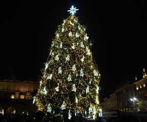 Choinka na Rynku Głównym rozbłysła! Za nami uroczysta iluminacja świątecznego drzewka [ZDJĘCIA]