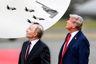 Trump pokazał, kto tu rządzi! Bombowiec tuż nad głową Putina. Prezydent Rosji aż spojrzał w górę!