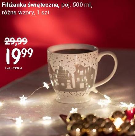 Elegancka filiżanka (19,99 z/1 szt), różne wzory sprawi na pewno przyjemność bliskiej osobie.