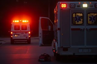 Tragiczny wypadek w Nowym Wiśniczu: Zderzenie ciężarówki z busem, nie żyje 25-latek