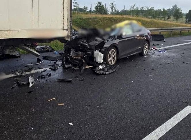 Wypadek na S7 pod Nidzicą. Trzy osoby nie żyją