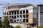 Rozbiórka „szkieletora” EuRoPol Gazu na Bielanach