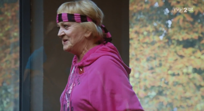 M jak miłość odcinek 1416, Kisielowa (Małgorzata Różniatowska) na siłowni