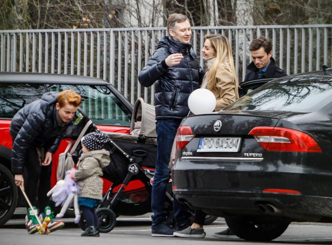 MAŁGORZATA SOCHA I KATARZYNA ZIELIŃSKA Z RODZINAMI