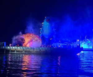 Małopolskie Królewskie Widowisko na Wiśle w ramach 24. Parady Smoków