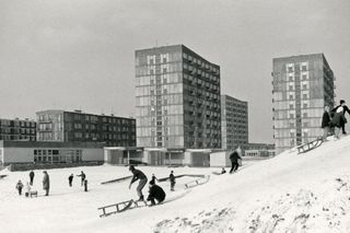 Tychy zimą w czasach PRL-u. Zobacz archiwalne zdjęcia