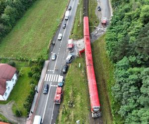 Wypadek na przejeździe kolejowym w Barcicach