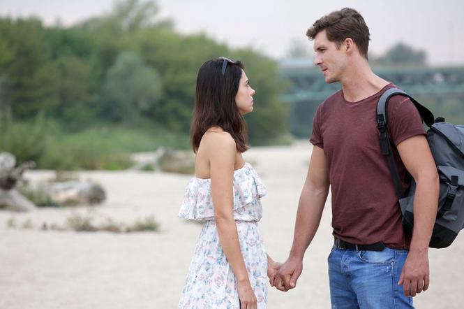 M jak miłość odcinek 1413, Iza (Adriana Kalska), Marcin (Mikołaj Roznerski)