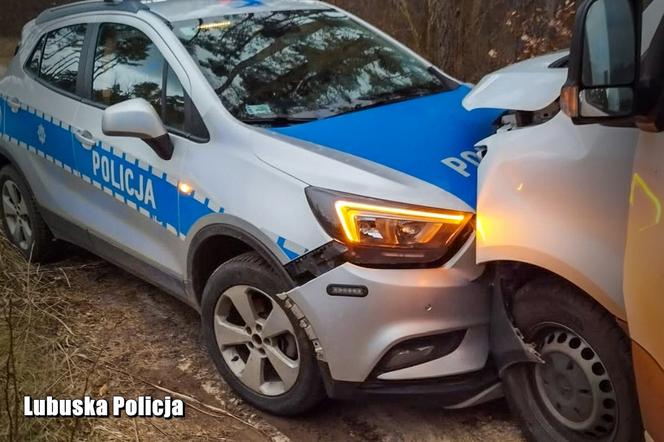 Szalony pościg za trojgiem nastolatków w Lubuskiem! Dwóch policjantów wylądowało w szpitalu [ZDJĘCIA].