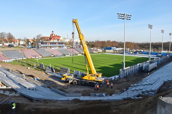 Przebudowa stadionu w Szczecinie - grudzień 2019