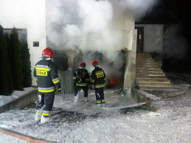 Pożar domu na osiedlu Słocina w Rzeszowie