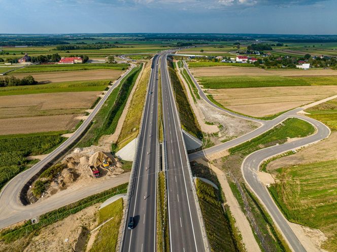 Budowany odcinek S61 Łomża Zachód-Stawiski