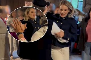 Tak szaleje przyszła pierwsza dama! Porwał Martę Nawrocką do tańca. Wideo niesie się po sieci!