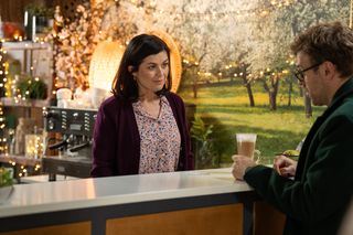 	M jak miłość odc. 1864. Kinga (Katarzyna Cichopek), Dariusz Hoffman (Mateusz Rusin)