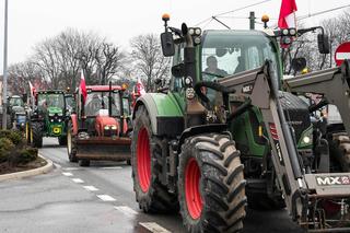 Strajk rolników. Do Krakowa wjadą dwie kolumny ciągników. Duże utrudnienia na drogach