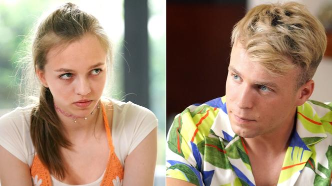 	Barwy szczęścia, odcinek 2734: Patryk (Konrad Skolimowski), Ewelina (Amelia Listwoń)