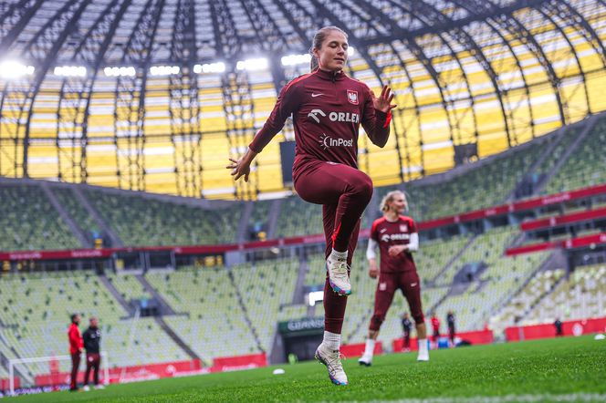 Marta Nawrocka na zgrupowaniu piłkarskiej reprezentacji kobiet