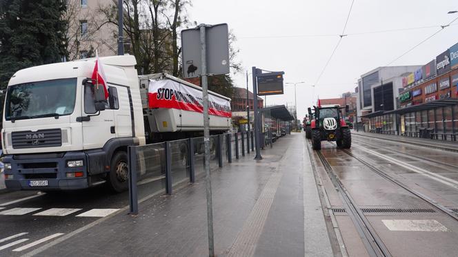 Protest rolników w Olsztynie 21 lutego. Co dzieje się w centrum?