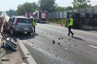 Zginęło dwóch mężczyzn. Tragedia przy wjeździe na A1 w woj. pomorskim