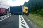 Wypadek na DK6. Zderzyły się ciężarówki